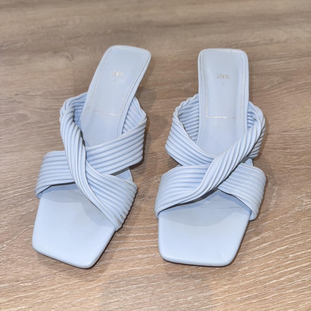 Women's Blue Strappy Sandals
